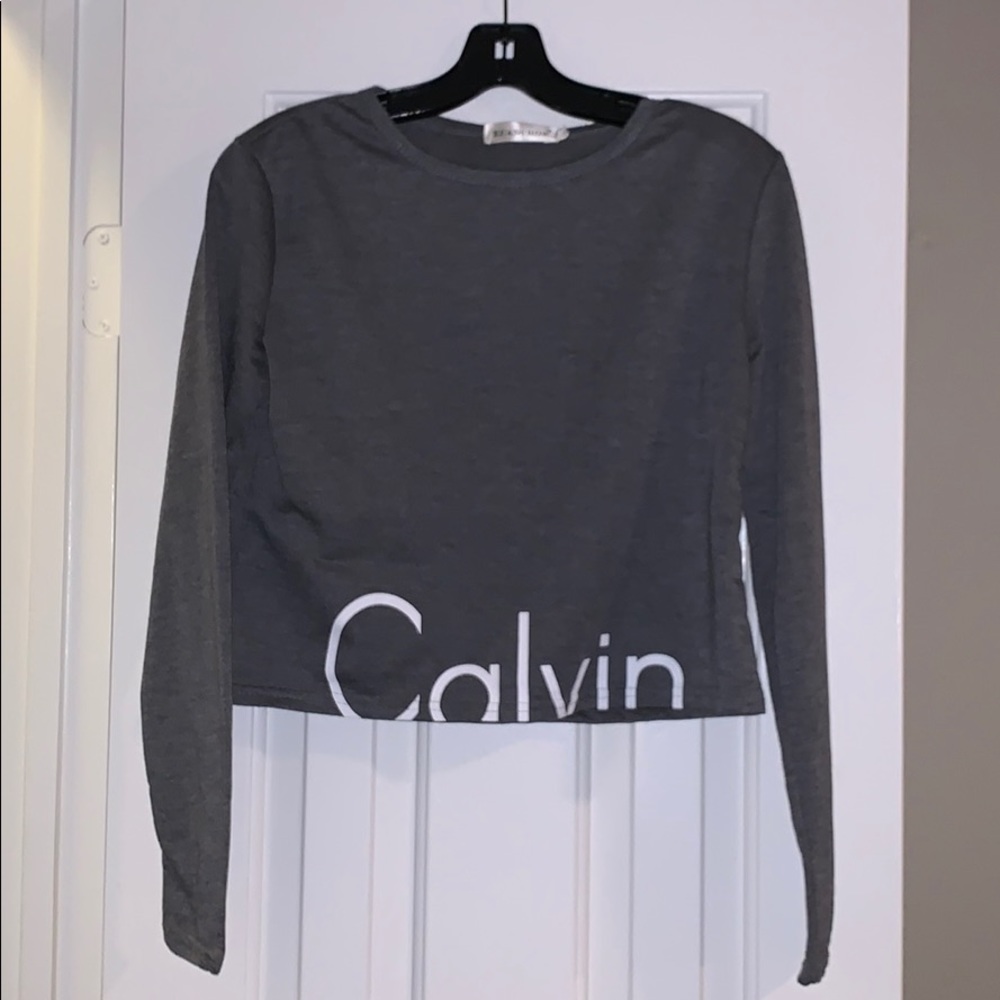 Calvin Klein crop top.